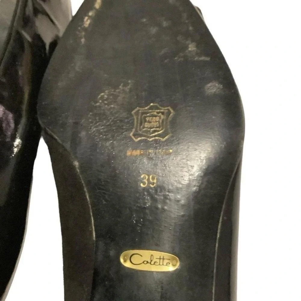Colette‎ black bow flats size 39 US 9